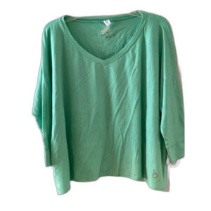 New Body Rock Sport Green Modal & Spandex Oversized Top M